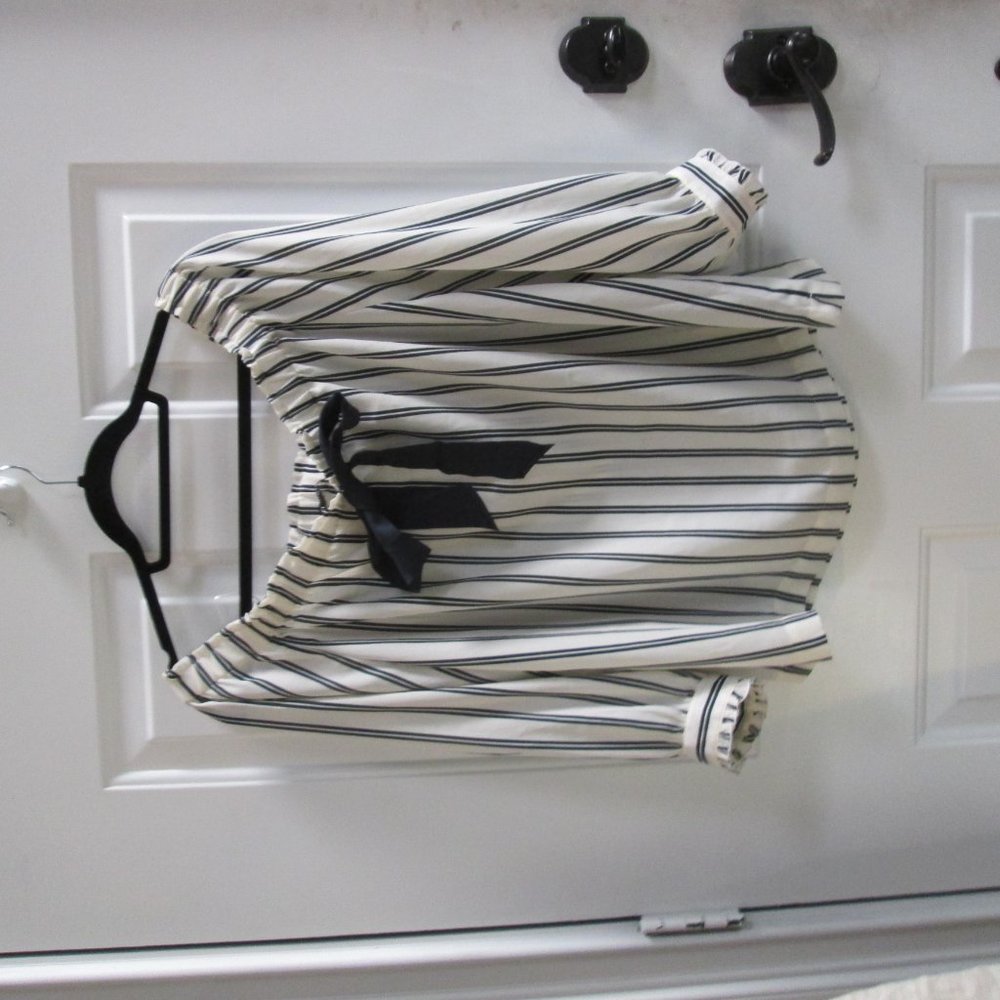 J. CREW Mercantile striped off shoulder blouse - Picture 14 of 14